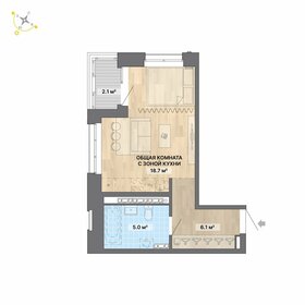 40 м², квартира-студия 4 800 000 ₽ - изображение 26