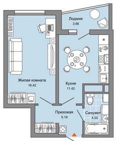 39 м², 1-комнатная квартира 4 085 984 ₽ - изображение 23
