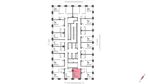 11 м², квартира-студия 5 500 000 ₽ - изображение 120