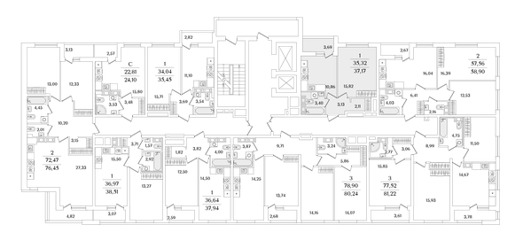 Квартира 39 м², 1-комнатная - изображение 2