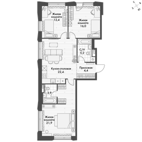 78 м², 4-комнатная квартира 19 500 000 ₽ - изображение 45