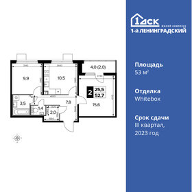 52,8 м², 2-комнатная квартира 14 327 914 ₽ - изображение 50