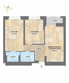 62,6 м², 2-комнатная квартира 8 050 000 ₽ - изображение 24