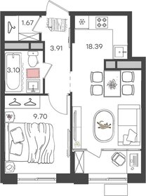36,8 м², 2-комнатная квартира 3 860 850 ₽ - изображение 11