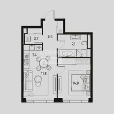 Квартира 48,9 м², 2-комнатная - изображение 2