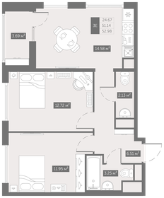 43,9 м², 2-комнатная квартира 6 500 000 ₽ - изображение 108