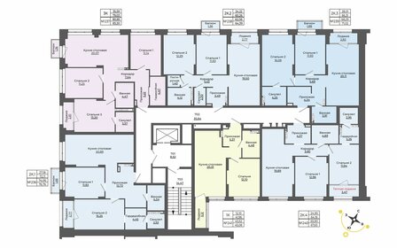 44,3 м², 1-комнатная квартира 8 870 000 ₽ - изображение 51