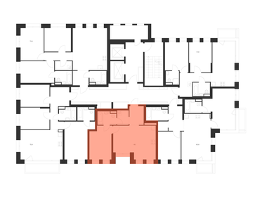 Квартира 43 м², 1-комнатная - изображение 2