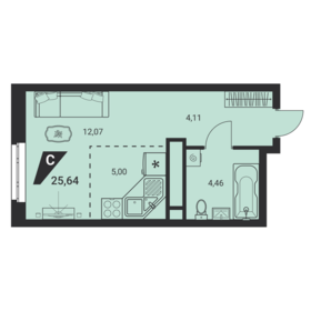 22,2 м², квартира-студия 3 700 000 ₽ - изображение 50
