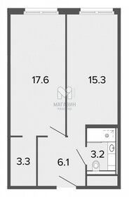 Квартира 45 м², 1-комнатные - изображение 1