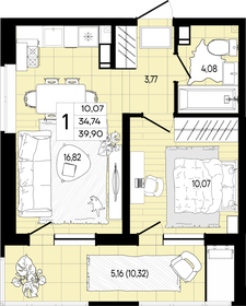 40,8 м², 1-комнатная квартира 7 805 040 ₽ - изображение 14