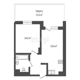 Квартира 34,3 м², 1-комнатная - изображение 1