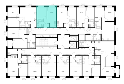 22,6 м², 2-комнатная квартира 2 180 000 ₽ - изображение 62