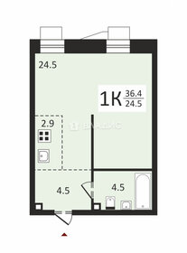 Квартира 36,4 м², 1-комнатные - изображение 1