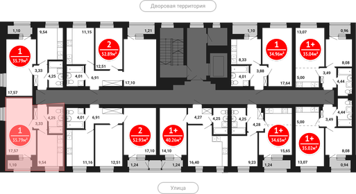 Квартира 35,8 м², 1-комнатная - изображение 2