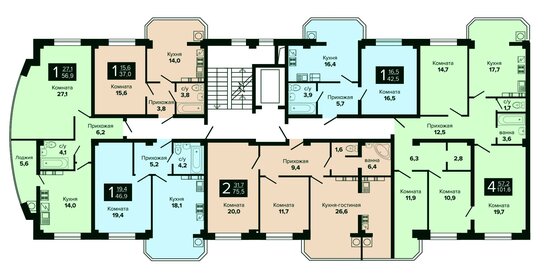 71,4 м², 2-комнатная квартира 8 710 800 ₽ - изображение 7