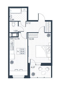 38 м², 1-комнатная квартира 5 237 100 ₽ - изображение 29