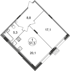47,1 м², 1-комнатная квартира 10 067 923 ₽ - изображение 40