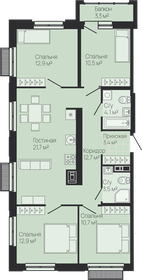 112,4 м², 4-комнатная квартира 24 166 000 ₽ - изображение 15