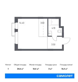 Квартира 24,6 м², студия - изображение 1