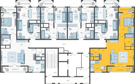 64,1 м², 2-комнатная квартира 5 800 000 ₽ - изображение 86