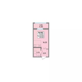 Квартира 25,4 м², студия - изображение 1