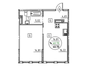 37 м², 1-комнатная квартира 5 000 ₽ в месяц - изображение 33