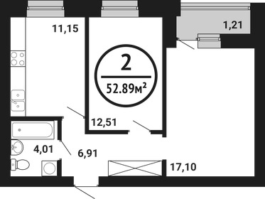 40 м², 2-комнатная квартира 6 480 000 ₽ - изображение 36