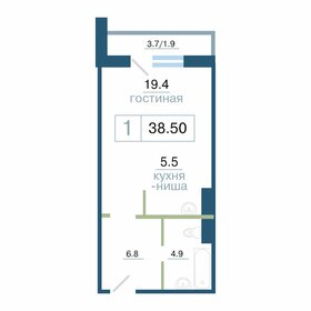 52 м², 2-комнатная квартира 3 350 000 ₽ - изображение 67