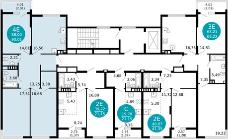 Квартира 90 м², 3-комнатная - изображение 2