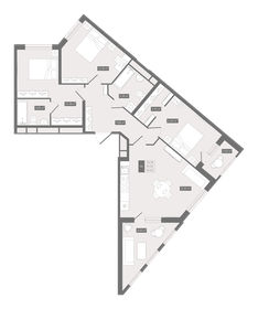 Квартира 90,6 м², 3-комнатная - изображение 1