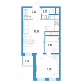 35,6 м², 1-комнатная квартира 6 055 400 ₽ - изображение 3