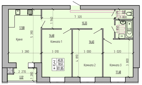 95 м², 4-комнатная квартира 3 900 000 ₽ - изображение 19