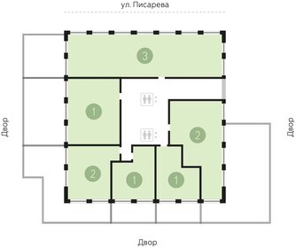 Квартира 135,6 м², 2-комнатная - изображение 2