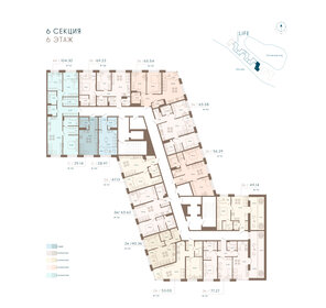 68,1 м², 2-комнатные апартаменты 68 430 568 ₽ - изображение 44