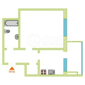 Квартира 56,5 м², 1-комнатная - изображение 5