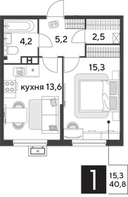 34,9 м², 1-комнатная квартира 5 300 000 ₽ - изображение 79