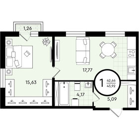 48 м², 1-комнатная квартира 5 300 000 ₽ - изображение 45
