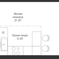 Квартира 32,1 м², студия - изображение 3