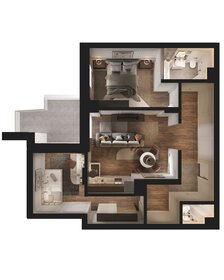 Квартира 84,1 м², 2-комнатные - изображение 1