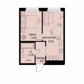 Квартира 36,3 м², 1-комнатная - изображение 1