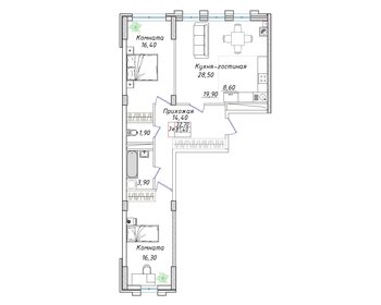 82 м², 2-комнатная квартира 7 900 000 ₽ - изображение 60