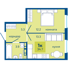 32,9 м², 1-комнатная квартира 3 730 000 ₽ - изображение 37