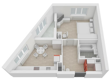 Квартира 43,9 м², 1-комнатная - изображение 2