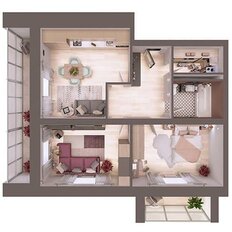 Квартира 65,3 м², 2-комнатная - изображение 3