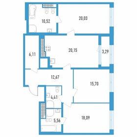 Квартира 116,9 м², 3-комнатная - изображение 1