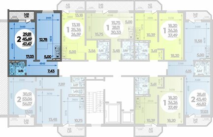 51,3 м², 2-комнатная квартира 8 000 000 ₽ - изображение 74