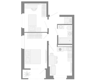 Квартира 43,8 м², 2-комнатная - изображение 2