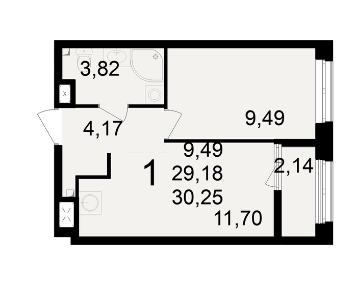 31,9 м², 1-комнатная квартира 2 850 000 ₽ - изображение 70