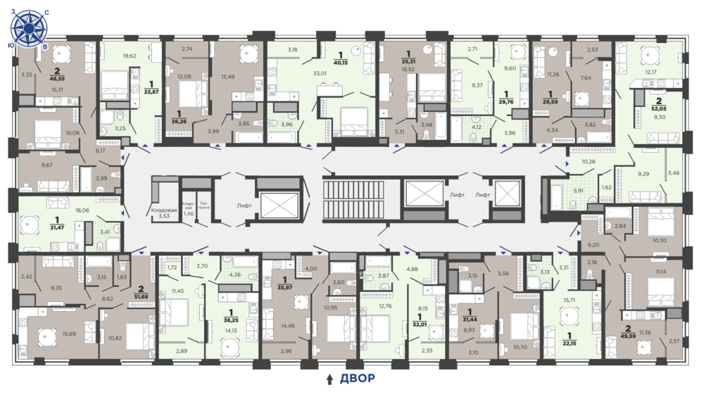 35 м², 1-комнатная квартира 4 300 000 ₽ - изображение 74